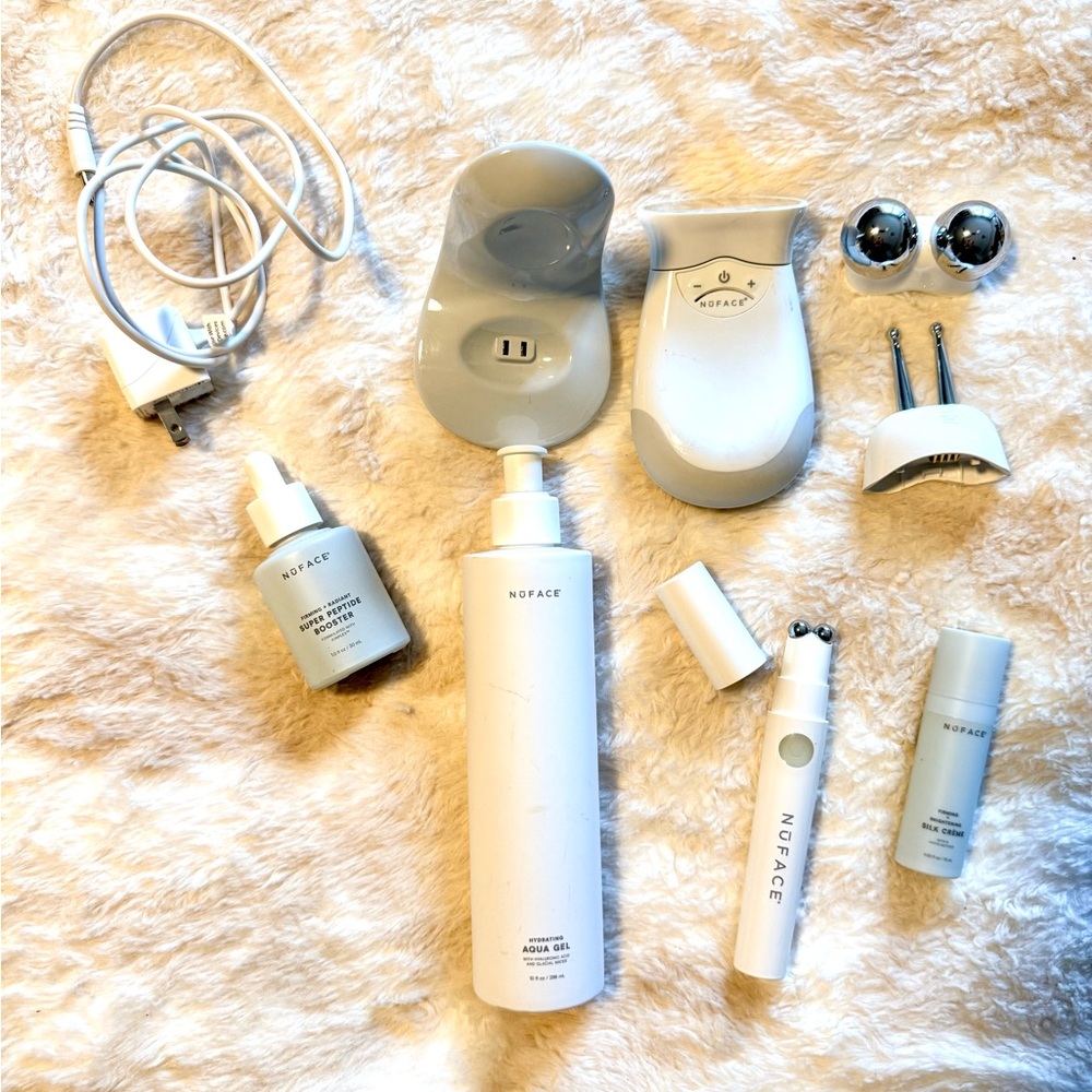 NuFace White and Silver Skincare Device Collection